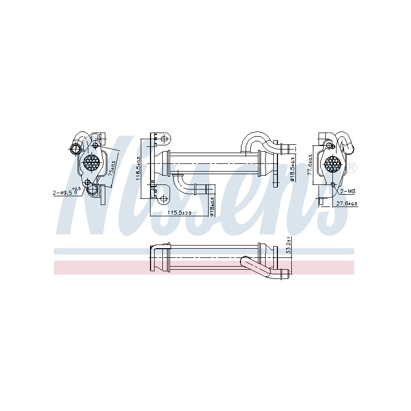 Refroidisseur Radiateur Vanne EGR Pour Iveco Daily V VI 504384188 5801365344