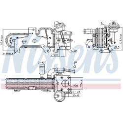 Refroidisseur Radiateur Vanne EGR Pour VW Audi Seat Skoda 038131513AD 038131512H