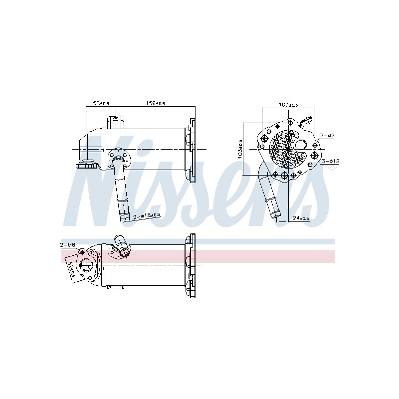 Refroidisseur Radiateur Vanne EGR Pour Ford Tourneo Transit GK2Q9U438AG