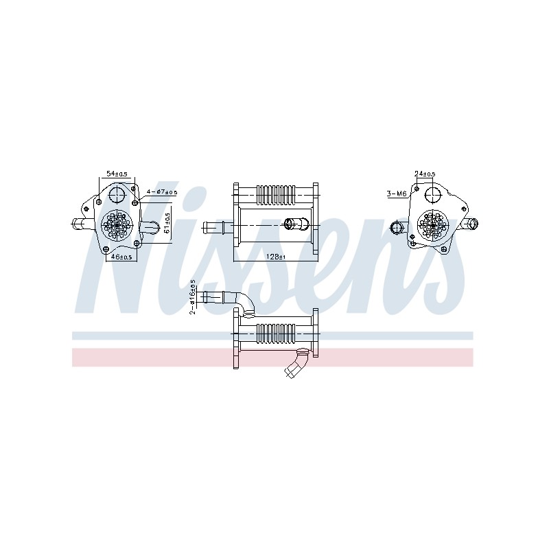 Refroidisseur Radiateur Vanne EGR Pour Renault Kangoo Laguna Latitude Logan II