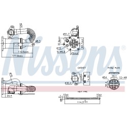 Refroidisseur Radiateur Vanne EGR Pour Renault Dacia Nissan Kubistar 7701063789