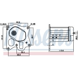 Refroidisseur Radiateur Vanne EGR Pour Opel Saab Vauxhall 55572962 55573044