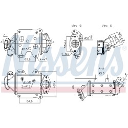Refroidisseur Radiateur Vanne EGR Pour Opel Fiat Alfa Romeo Vauxhall 55249454