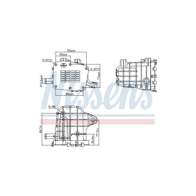 Refroidisseur Radiateur Vanne EGR Pour Peugeot Opel Fiat Ford 9678745680 3553004