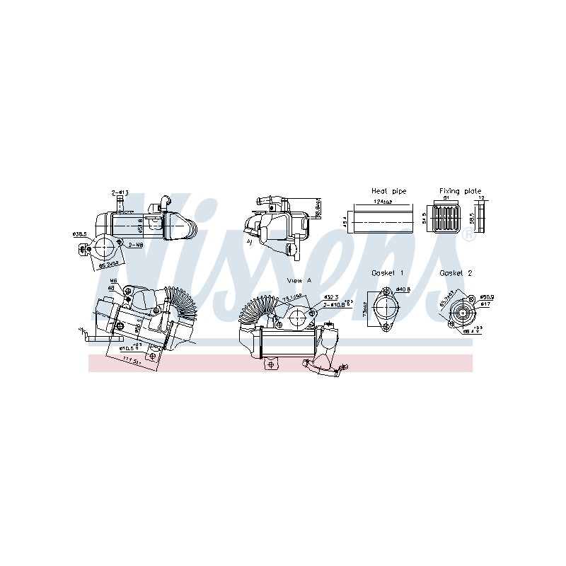 Refroidisseur Radiateur Vanne EGR Pour Renault Nissan MERCEDES 147350264R