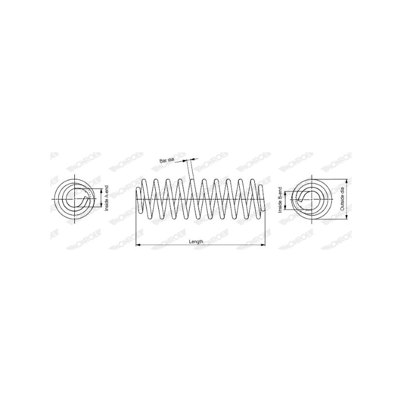Ressort de Suspension Arrière Pour Renault Kangoo 550208299R 550209296R