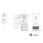 Rotule De Suspension Pour Nissan AD Van Cube Juke Leaf Versa I Infiniti ESQ