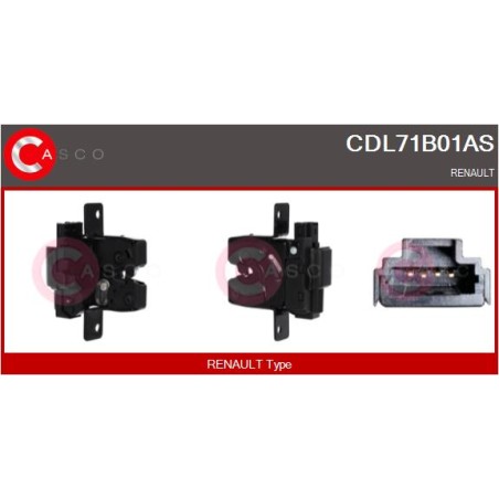 Serrure De Coffre Pour Renault Clio III Grand Scénic II Megane Modus 820007624