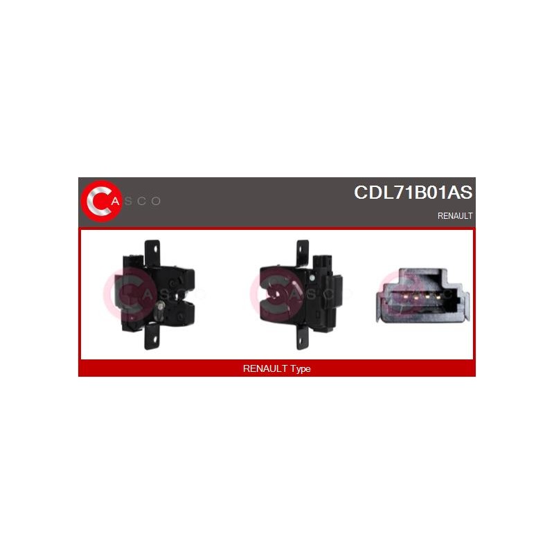 Serrure De Coffre Pour Renault Clio III Grand Scénic II Megane Modus 820007624