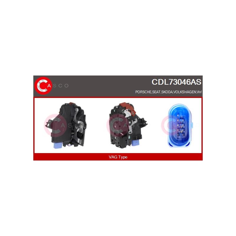 Serrure de Porte Avant Gauche Pour VW Seat Altea Toledo III Skoda 3D1837015AS