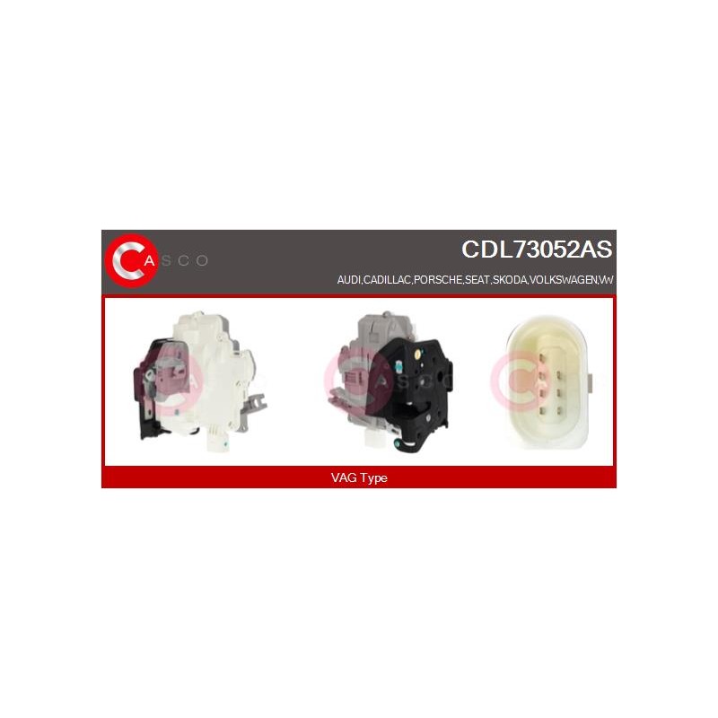 Serrure de Porte Avant Droite Pour VW Audi A4 Seat Skoda 3C1837016A 8J1837016A