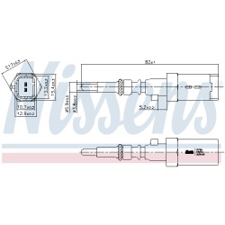 Sonde Température Liquide De Refroidissement Pour Peugeot Opel Toyota Citroën