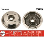 1 Tambour de Frein Avant Pour Ford Fiesta I II 1619228 6046462 77FB-1113-BC