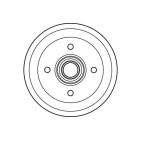 1 Tambour de Frein Avant Pour Ford Fiesta I II 1619228 6046462 77FB-1113-BC