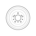 1 Tambour de Frein Avant Pour Peugeot Fiat Alfa Romeo Citroën 424722 1313675080