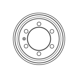 1 Tambour de Frein Avant Pour Alfa Romeo AR 8 Iveco Daily I II