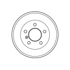 1 Tambour de Frein Avant Pour MERCEDES Classe G Henschel 2-T T1 T2/LN1 Puch