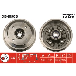 1 Tambour de Frein Avant Pour Peugeot 205 I II 309 424727 424730