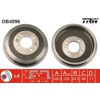 1 Tambour de Frein Avant Pour Peugeot 305 II 306 405 I 406 Partner Citroën