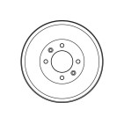 1 Tambour de Frein Avant Pour Peugeot 305 II 306 405 I 406 Partner Citroën