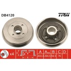 1 Tambour de Frein Avant Pour Renault Express Rapid 7700771653 7700783031