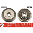 1 Tambour de Frein Avant Pour Peugeot 205 - I II Citroën Visa