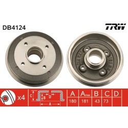 1 Tambour de Frein Avant Pour Peugeot 205 - I II Citroën Visa