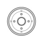 1 Tambour de Frein Avant Pour Peugeot 205 - I II Citroën Visa