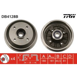 1 Tambour de Frein Avant Pour Peugeot 306 309 II Citroën AX Xsara ZX