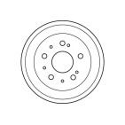 1 Tambour de Frein Arrière Pour Peugeot Boxer Fiat Citroën 424738 1306211080