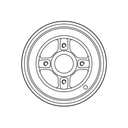 1 Tambour de Frein Avant Pour Renault Kangoo Nissan Kubistar 8200741073