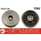 1 Tambour de Frein Avant Pour Renault 19 II Twingo Dacia Logan Express MCV