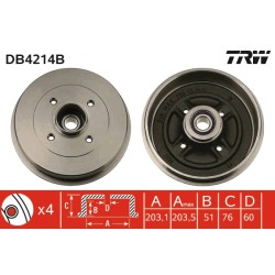 1 Tambour de Frein Avant Pour Renault 19 II Twingo Dacia Logan Express MCV