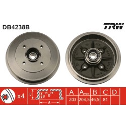 1 Tambour de Frein Avant Pour Peugeot 306 Citroën Xsara ZX