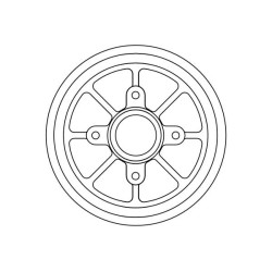 1 Tambour de Frein Avant Pour Peugeot 1007 Citroën C2 C3 I II