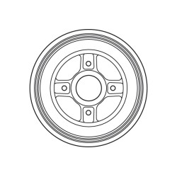 1 Tambour de Frein Pour Renault Twingo II Fiat Grande Punto 432006468R