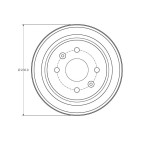 1 Tambour de Frein Arrière Pour Chevrolet Aveo/Kalos Spark 96470999 96471771