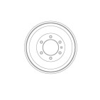 1 Tambour de Frein Pour Holden Colorado Pick-up Isuzu D-Max I 8973605060
