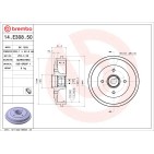 1 Tambour de Frein Pour Peugeot 206 206+ 1007 Citroën C2 C3 I