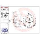 1 Tambour de Frein Pour Peugeot 206 206+ 1007 Citroën C2 C3 I