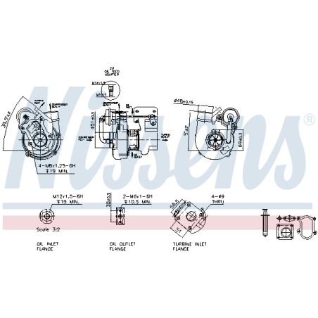 Turbo Pour Peugeot Fiat Citroën 0375F6 500344801 500364493 71723501 71723503