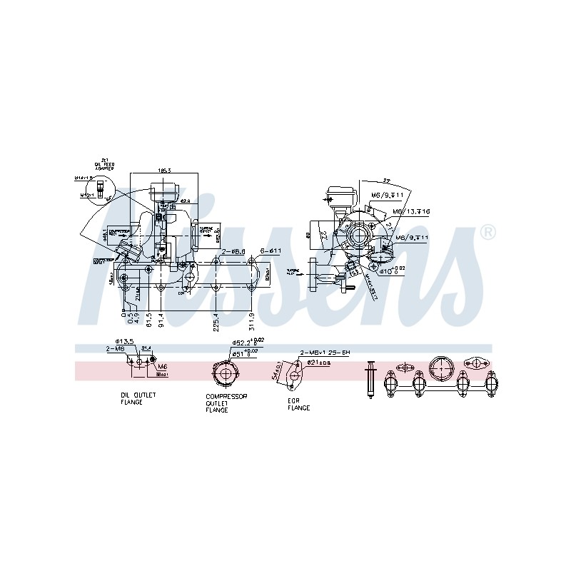 Turbo Pour VW Caddy III Touran Audi A3 Seat 03G253014T 03G253014TV 03G253014TX
