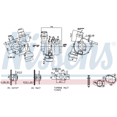 Turbo Pour Renault Dacia Nissan 8200889697 144112505R 1441100Q1G 144112638R