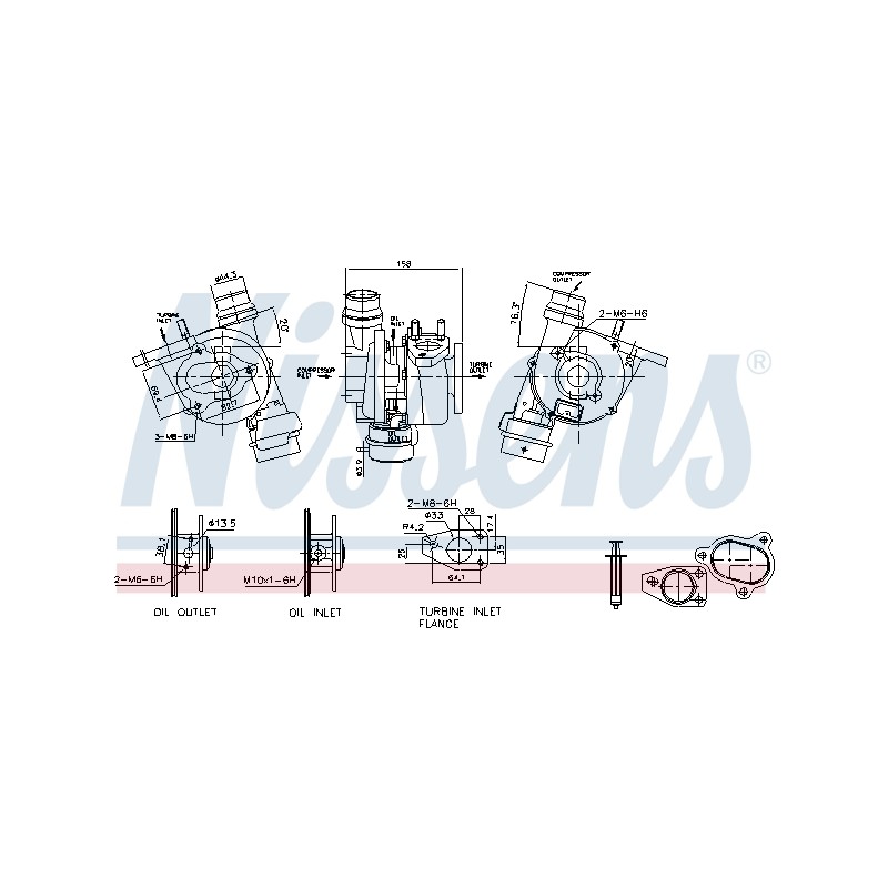 Turbo Pour Renault Dacia Nissan 8200889697 144112505R 1441100Q1G 144112638R