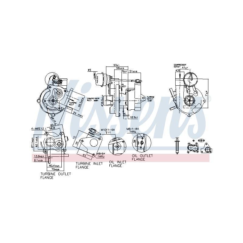 Turbo Pour Renault Clio II III Kangoo Logan I Megane Modus Dacia Nissan 1.5 dCi