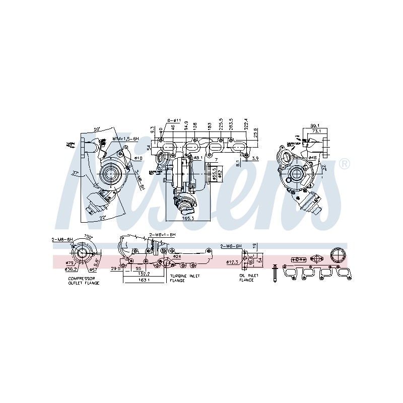 Turbo Pour VW Audi Seat Skoda 03L253016 03L253016T 03L253016TV 03L253016TX