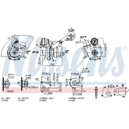 Turbo Pour Renault Dacia Nissan 8200392656 1441100QAR 8200478276 8200860233