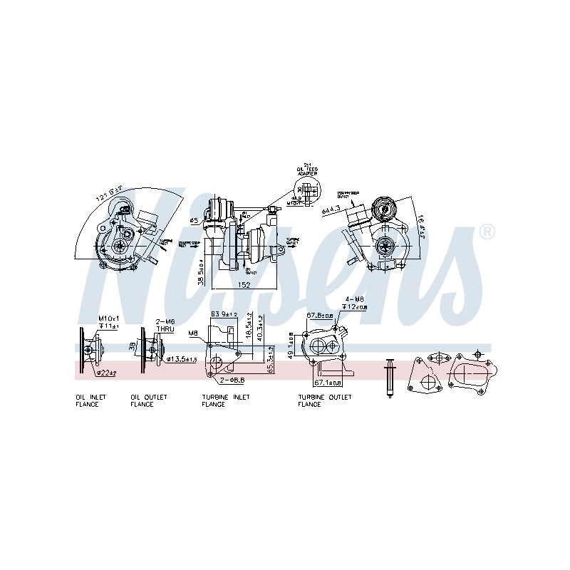 Turbo Pour Renault Dacia Nissan 8200392656 1441100QAR 8200478276 8200860233