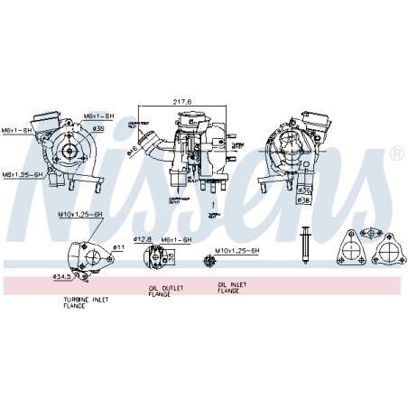 Turbo Pour Toyota Auris Corolla Yaris 172010N010 172010N030 172010N03084