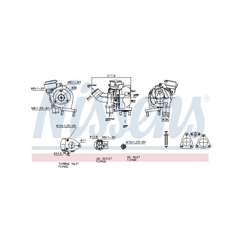 Turbo Pour Toyota Auris Corolla Yaris 172010N010 172010N030 172010N03084